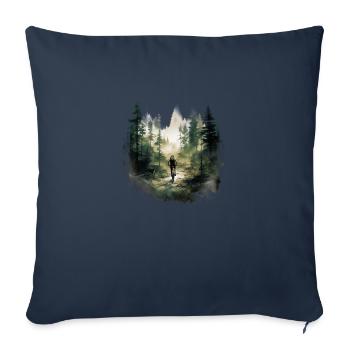 La puissance de pédalage à l’état pur : votre chemise de vélo élégante - Housse de coussin décorative 45 x 45 cm - bleu marine - Devant