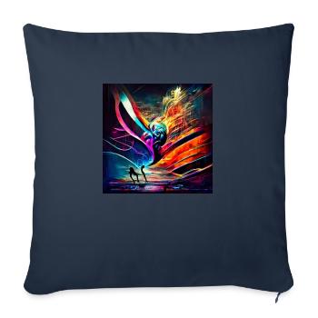 Conversion du son à l’image - Housse de coussin décorative 45 x 45 cm - bleu marine - Devant