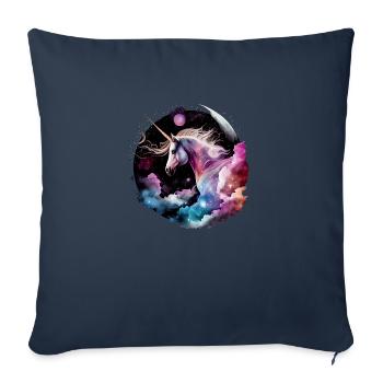 Magisches Einhorn - Sofakissenbezug 45 x 45 cm - Navy - Vorne