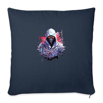 Ninja Game Urbain City Life Mistery Shadow - Sofa pillowcase 17,3'' x 17,3'' (45 x 45 cm) - navy - Front