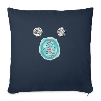 Ein Planet, auf dem Träume wahr werden - Sofakissenbezug 45 x 45 cm - Navy - Vorne