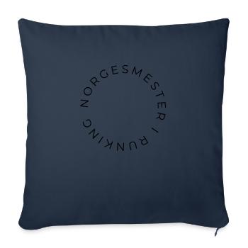 Norwegian champion in jerking - Sofa pillowcase 17,3'' x 17,3'' (45 x 45 cm) - navy - Front