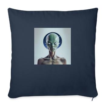 Astronomie Astrophysique - Housse de coussin décorative 45 x 45 cm - bleu marine - Devant