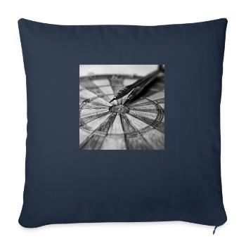 Dartboard - Sofa pillowcase 17,3'' x 17,3'' (45 x 45 cm) - navy - Front