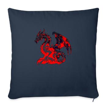 Fantasy Dragon Anime Dragon Head Mythical reptile - Sofa pillowcase 17,3'' x 17,3'' (45 x 45 cm) - navy - Front