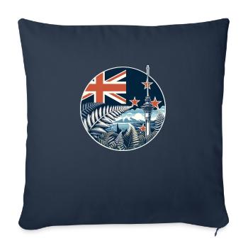 Neuseeland Aotearoa Kiwi 19 - Sofakissenbezug 45 x 45 cm - Navy - Vorne