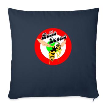 Wasp Mod Target Red Roundel bella donna - Sofa pillowcase 17,3'' x 17,3'' (45 x 45 cm) - navy - Front
