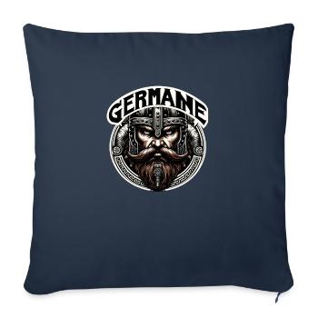 Pertinent - Housse de coussin décorative 45 x 45 cm - bleu marine - Devant