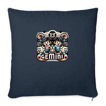 GEMINI - Sofakissenbezug 45 x 45 cm - Navy - Vorne