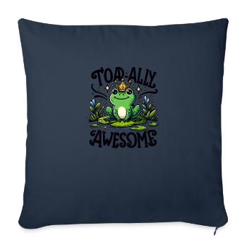 Toadally Awesome - Sofakissenbezug 45 x 45 cm - Navy - Vorne