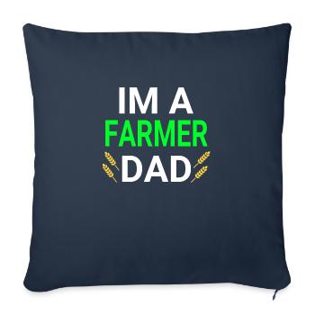 Cultivateur - Housse de coussin décorative 45 x 45 cm - bleu marine - Devant