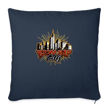Boom Bap City - Sofa pillowcase 17,3'' x 17,3'' (45 x 45 cm) - navy - Front