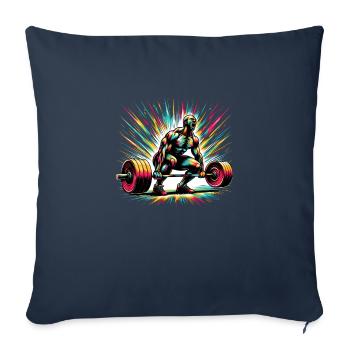 Powerlifting Power: Art Explosion - Sofa pillowcase 17,3'' x 17,3'' (45 x 45 cm) - navy - Front