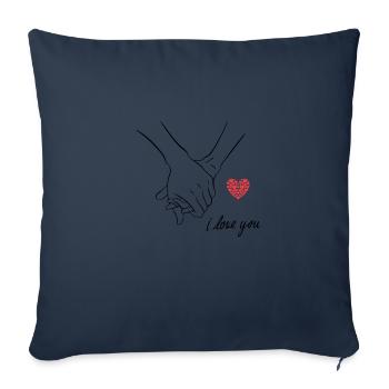 Couple for ever - Sofakissenbezug 45 x 45 cm - Navy - Vorne