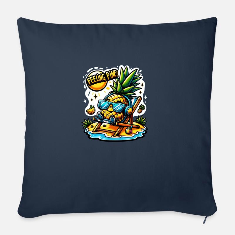 Feeling Pine - Sofakissenbezug 45 x 45 cm - Navy