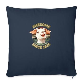 awesome Since 1936 - Humor 1936 Geburtstagsgeschenk - Sofakissenbezug 45 x 45 cm - Navy - Vorne