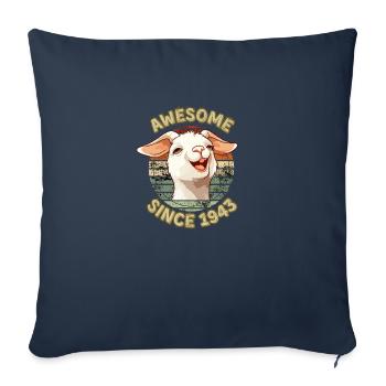 awesome Since 1943 - Humor 1943 Geburtstagsgeschenk - Sofakissenbezug 45 x 45 cm - Navy - Vorne