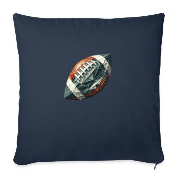 American football - Sofa pillowcase 17,3'' x 17,3'' (45 x 45 cm) - navy - Front