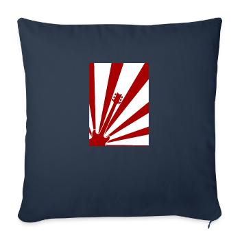 Abstract Guitar Poster - Sofa pillowcase 17,3'' x 17,3'' (45 x 45 cm) - navy - Front