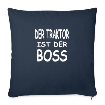 Tractor - Sofa pillowcase 17,3'' x 17,3'' (45 x 45 cm) - navy - Front