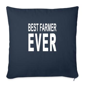 Cultivateur - Housse de coussin décorative 45 x 45 cm - bleu marine - Devant
