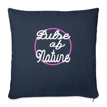 Bday Emotional Heart Exploration Heartbeat Forest - Sofa pillowcase 17,3'' x 17,3'' (45 x 45 cm) - navy - Front