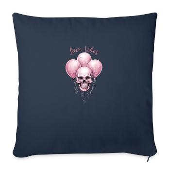 Love Vibes Valentine's Day Love February 14 Gothic - Sofa pillowcase 17,3'' x 17,3'' (45 x 45 cm) - navy - Front