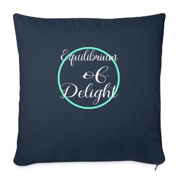 joyfulness joyful living geek joyous moments - Sofa pillowcase 17,3'' x 17,3'' (45 x 45 cm) - navy - Front