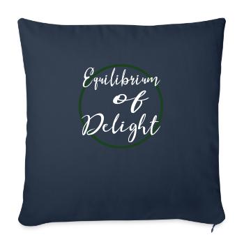 Pure joie anniversaire cadeau blagues joie citations - Housse de coussin décorative 45 x 45 cm - bleu marine - Devant