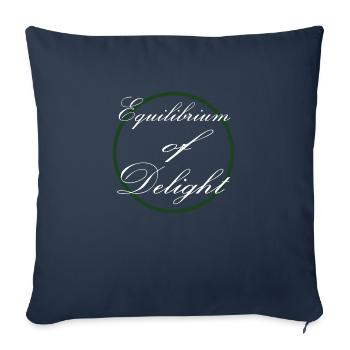 Finding Joy Balanced Living Pure Joy Joy Quotes - Sofa pillowcase 17,3'' x 17,3'' (45 x 45 cm) - navy - Front