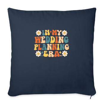 In meiner Ära der Hochzeitsplanung - Sofakissenbezug 45 x 45 cm - Navy - Vorne