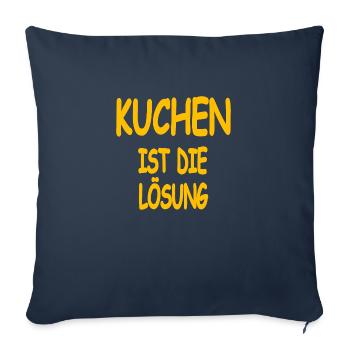 Cake - Sofa pillowcase 17,3'' x 17,3'' (45 x 45 cm) - navy - Front