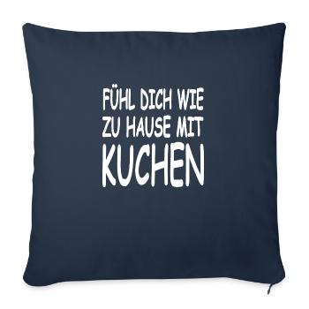 Cake - Sofa pillowcase 17,3'' x 17,3'' (45 x 45 cm) - navy - Front