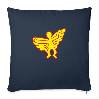 hommage à K.H. - Housse de coussin décorative 45 x 45 cm - bleu marine - Devant