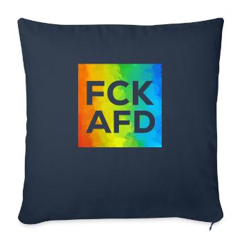 Fck AFD Cutout - Sofakissenbezug 45 x 45 cm - Navy - Vorne