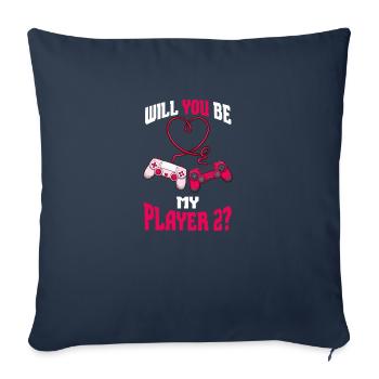 Wirst du mein Spieler sein 2 - Sofakissenbezug 45 x 45 cm - Navy - Vorne