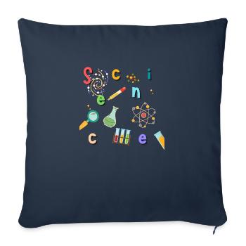 Colorful Science - Sofa pillowcase 17,3'' x 17,3'' (45 x 45 cm) - navy - Front