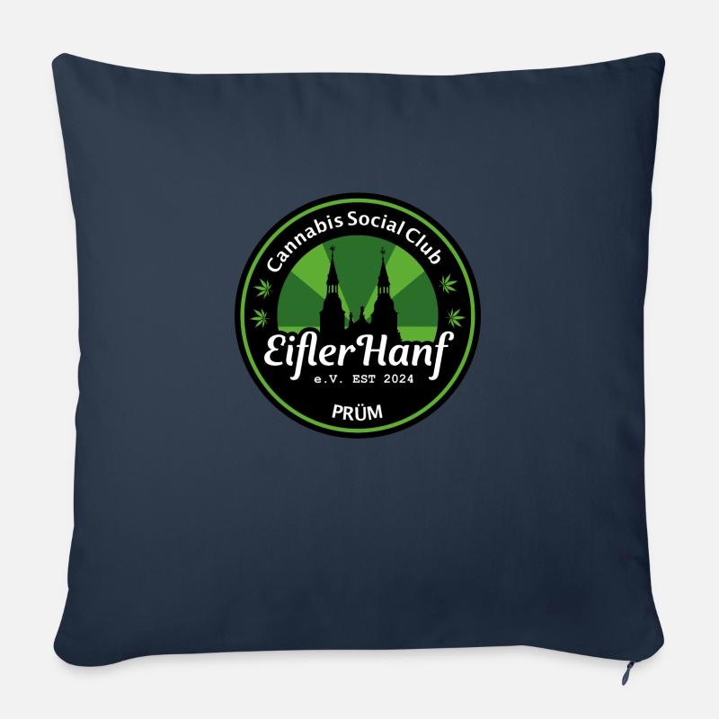 CSC EiflerHanf Original Logo - Sofakissenbezug 45 x 45 cm - Navy