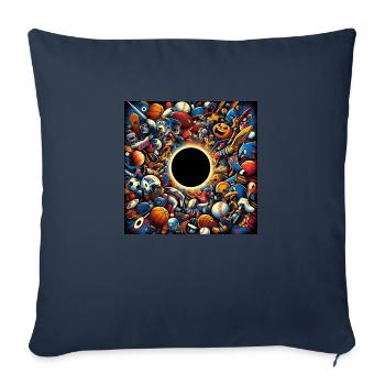Sports - Housse de coussin décorative 45 x 45 cm - bleu marine - Devant