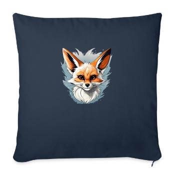Fenne Logo Volpe Fox - Sofa pillowcase 17,3'' x 17,3'' (45 x 45 cm) - navy - Front