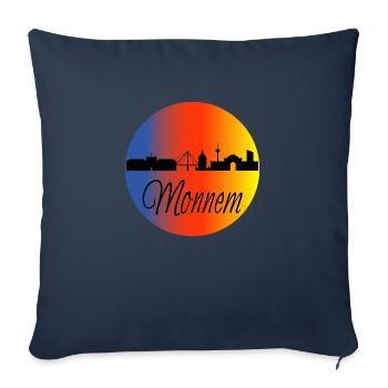 Mannheim Monnem Mannheimat - Sofa pillowcase 17,3'' x 17,3'' (45 x 45 cm) - navy - Front
