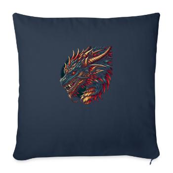 Flamboiement de gloire - Housse de coussin décorative 45 x 45 cm - bleu marine - Devant
