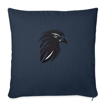 Eagle Bird of Prey Head - Sofa pillowcase 17,3'' x 17,3'' (45 x 45 cm) - navy - Front