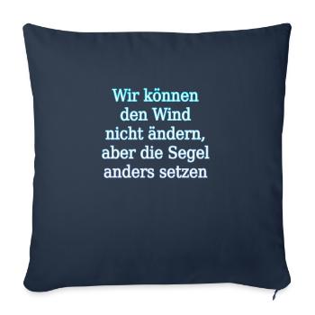 Segel setzen - Sofakissenbezug 45 x 45 cm - Navy - Vorne