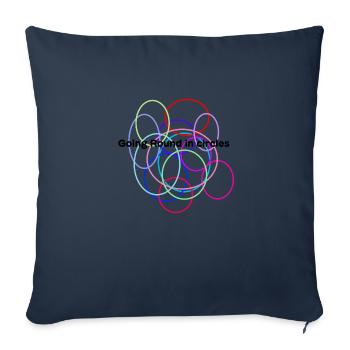 Kreise - Sofakissenbezug 45 x 45 cm - Navy - Vorne