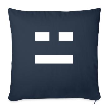 PC FACE - Sofakissenbezug 45 x 45 cm - Navy - Vorne