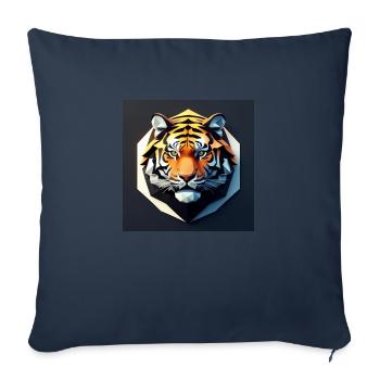 Tiger - Sofakissenbezug 45 x 45 cm - Navy - Vorne