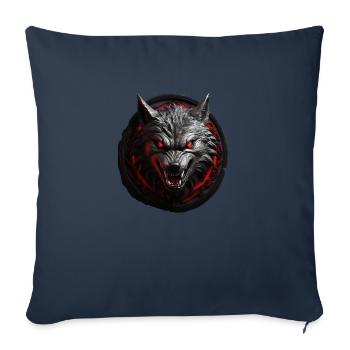 Devil's Wolf - Sofa pillowcase 17,3'' x 17,3'' (45 x 45 cm) - navy - Front