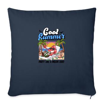 Cool Cartoon Summer Watermelon - Sofa pillowcase 17,3'' x 17,3'' (45 x 45 cm) - navy - Front