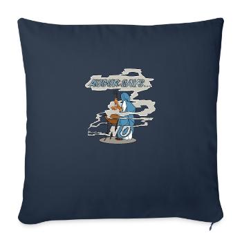 Augur Say's No - Sofakissenbezug 45 x 45 cm - Navy - Vorne